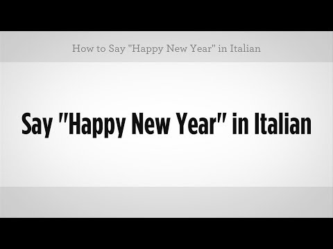 Ne Demek "mutlu Yıllar" İtalyanca | İtalyan Ders