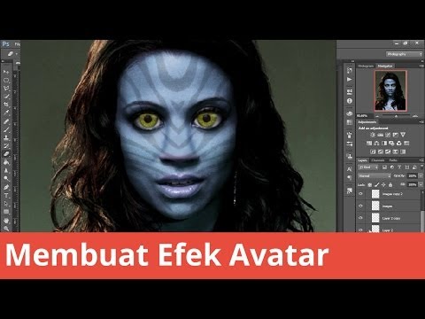 Öğretici Photoshop Membuat Efek Avatar