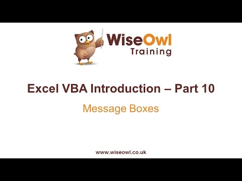 Excel Vba Giriş Bölüm 10 - İleti Kutuları