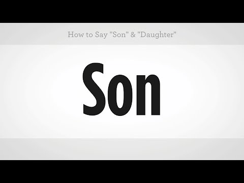Nasıl Yapılır: De Ki "evlat" Ve "kızı" | Mandarin Çincesi Resim 1