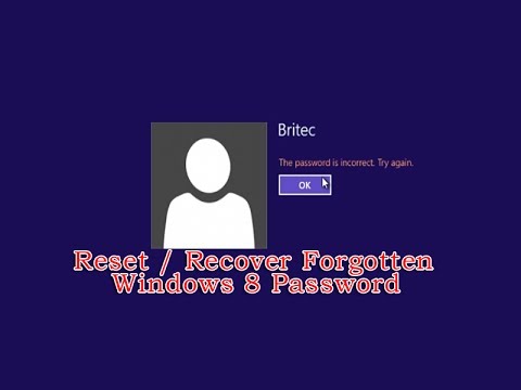 Unutulan Windows 8 Şifre Kurtarma