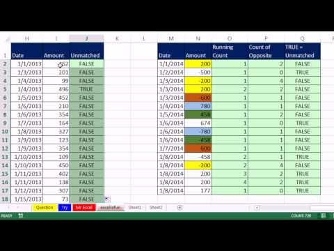 Bay Excel Ve Excelisfun Hile 156: Bulmak Eşsiz Pozitif Ve Negatif Sayılar İçinde A Sütun Resim 1