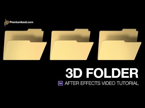 Sonra Etkileri Video Öğretici: 3D Klasör Resim 1