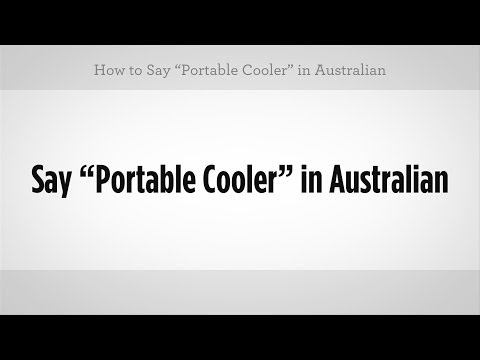"taşınabilir Soğutucu" Demeyi | Avustralya Argo Resim 1