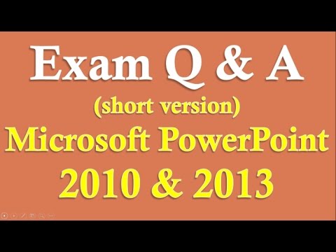 Sınav Hazırlık Powerpoint 2013/2010 (Kısa Versiyon) Resim 1
