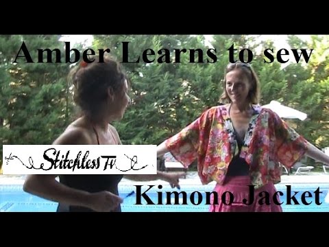 Nasıl Bir Kimono Ceket Dikmek İçin Resim 1