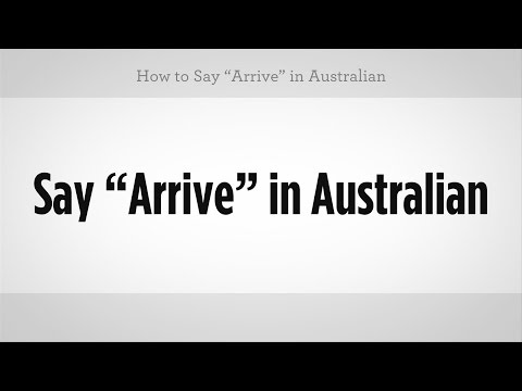 "varmak" Demeyi | Avustralya Argo