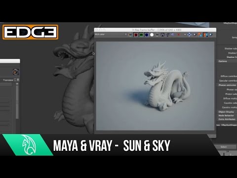 Maya Tutorial Serisinin Yeni Başlayanlar İçin - Sun İşleme İçin 08 Vray Ve Gökyüzü Resim 1