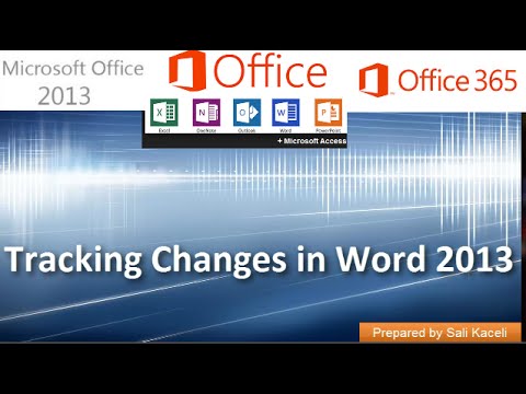 18. Word 2013 Yılında Değişiklikleri İzleme Kullanma Resim 1