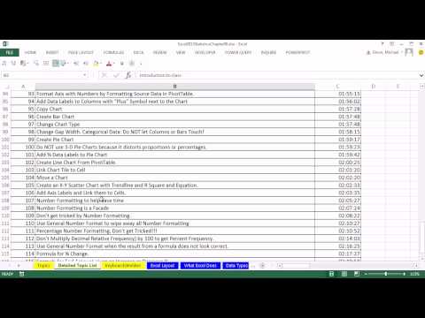 Excel 2013 İstatistiksel Analiz #00: Excel Çalışma Kitapları İçin Bu Sınıf Resim 1
