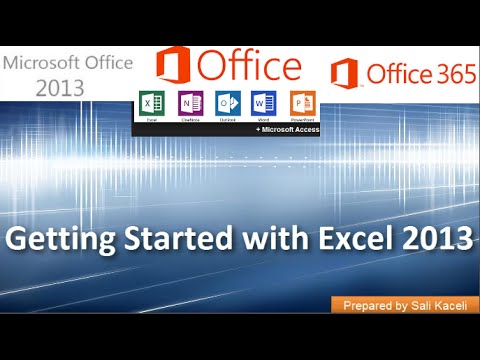 Excel 2013 (Office 365) İle Başlarken: Bölüm 1 / 18 [Eski Vıdeo]
