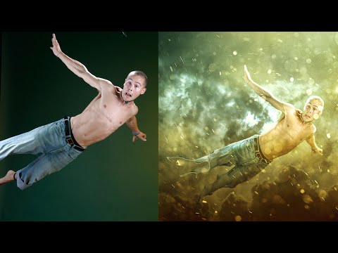 Photoshop Efektleri Ve Fotoğraf Manipülasyon Öğretici | Havaya Yükselme Adam