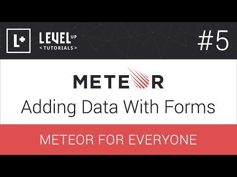 #5 Veri Formları - Ekleme Meteor Herkes İçin Resim 1