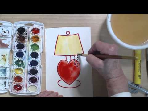 Kolay Ve Eğlenceli Nasıl Çizmek Ve "hayatımı Işık" Kalp Boya | Cp
