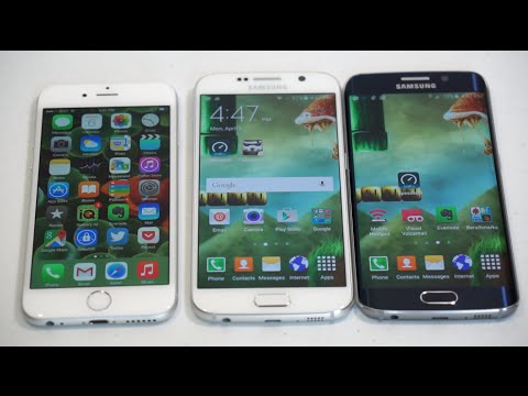 Samsung Galaxy S6 Ve S6 Edge Vs.  İphone 6 Karşılaştırma Smackdown Resim 1