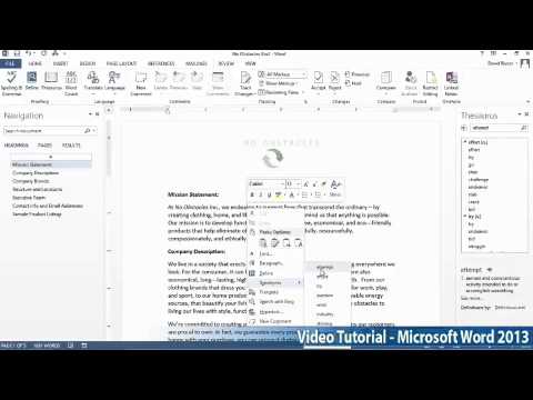 Microsoft Office Word 2013 Öğretici Adım Adım Part11 03 Research Tarafından