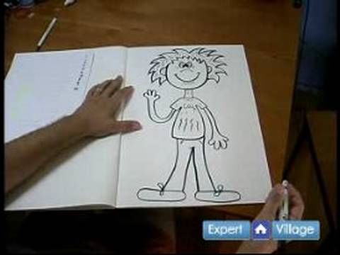 Çizgi Film Karakterleri Çizmek İçin Nasıl: Ayak Üzerinde Bir Çizgi Film Karakteri Çizmek İçin Nasıl