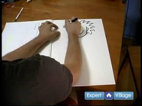 Çizgi Film Karakterleri Çizmek İçin Nasıl: Saç Üzerinde Bir Çizgi Film Karakteri Çizmek İçin Nasıl