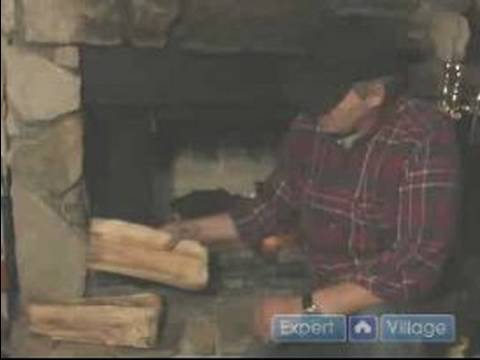 Bir Odun Yanan Şömine Kullanarak: Nasıl Şömine İçin Odun Yanan Bir Yangın Başlatmak İçin Resim 1
