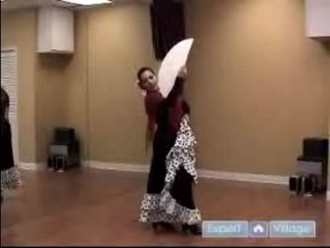 Flamenko Dans Gelişmiş: Fan Açılan Gelişmiş Flamenko Dans Hamle Resim 1