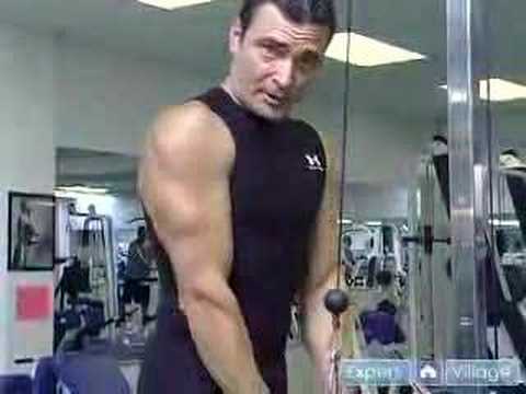 Spor Salonunda Egzersiz Kullanılacak Makineleri Nasıl: Spor Salonunda Triceps Uzantısı Egzersiz Makinesi Kullanma Resim 1