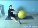 Alt Vücut İçin Egzersizler Fizyo Topu : İç Uyluk Uzanıyor Top Fizyo  Resim 3