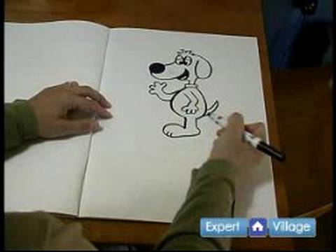 Nasıl Karikatür Hayvan Beraberlik İçin : Bir Karikatür Köpek Çizmek Nasıl: Bölüm 3