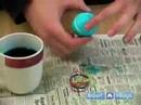 Paskalya El Sanatları Çocuklar İçin: Nasıl Bir Paskalya Yumurtası Lastik Bantlar İle Boya Resim 4
