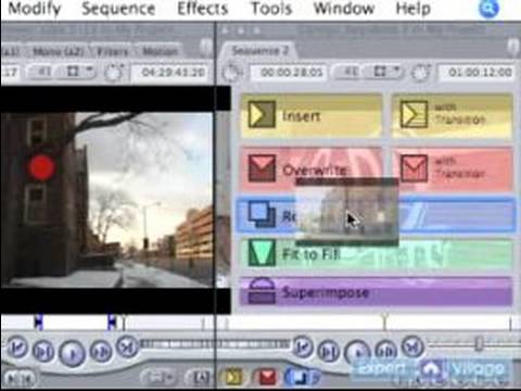 Final Cut Pro 5 Video Düzenleme Öğretici : Üzerine Yazma & Final Cut Pro 5 Ekleme Klipleri  Resim 1