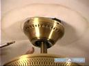 Tavan Vantilatörleri Kurulur: Nasıl Tavan Fan Teller Gizlemek Ve Tavan Fan Baz Kapak Eklemek İçin Resim 3