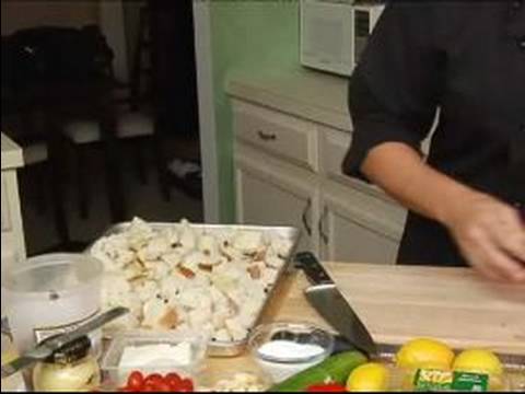 İtalyan Panzanella Salatası Yapmak Nasıl : İtalyan Panzanella Ekmek Ceket Nasıl 