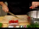 İtalyan Panzanella Salatası Yapmak Nasıl : İtalyan Panzanella İçin Üzüm Domates Dilimi Nasıl 