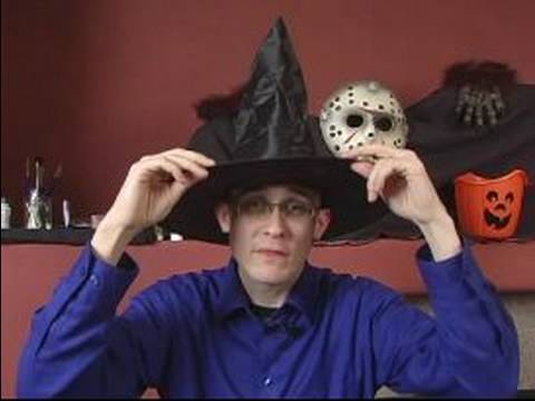 Halloween Cadı Olmak İçin Kostümler Nasıl: Doğru Şapka Bir Cadı Kostümü İçin Malzeme Çekme Resim 1