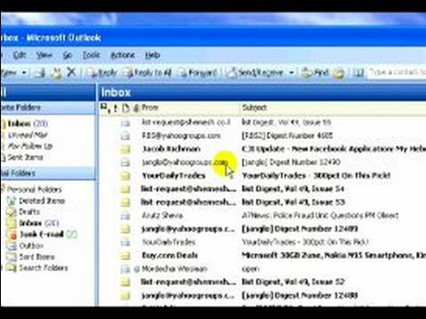 Nasıl Microsoft Outlook : Microsoft Outlook E-Postaları Birden Çok Önekleri Önlenmesi 