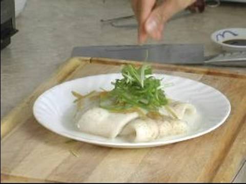 Hızlı Nasıl Pişirilir & Kolay Çince Tarifler : Çin Buharda Pişmiş Balık Fileto Süsleme 