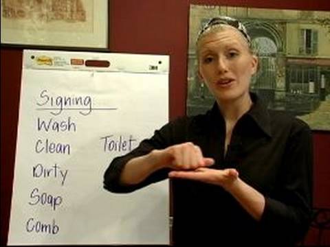 İşaret Dili Dersleri: Ortak Deyimler: İfadeler İşaret Dili Temizleme