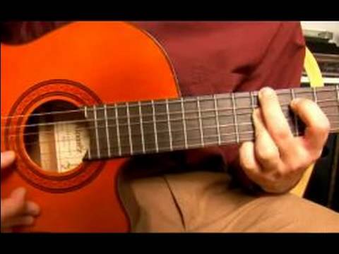 Bossa Nova Gitar D Major: Majör Gitar Akorları Düşük E İpte Oynamaya Resim 1