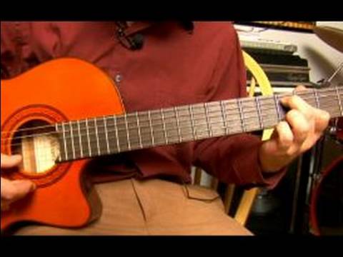 Bossa Nova Gitar D Major: Majör Gitar Akorları A Dize Oynamak Resim 1