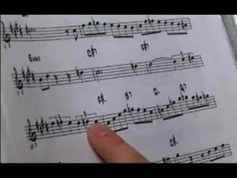 E Anahtar Bir Müzikal Sahte Kitap Okumayı: Önlemler 9 Ve 10 Bir Caz Şarkısı E Oynama Büyük Resim 1