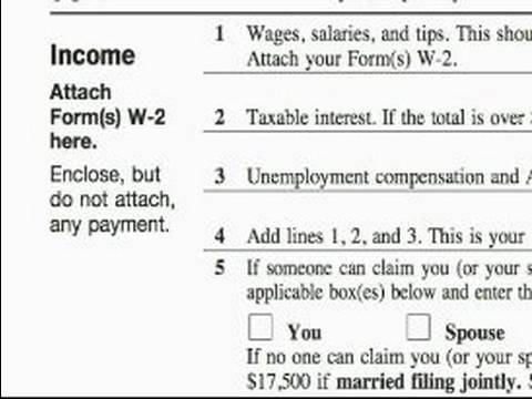 Nasıl Bir 1040Ez Vergi Formu Doldurun: 1040Ez İpuçları Kazanılan Gelir Kredi (Eıc) Resim 1