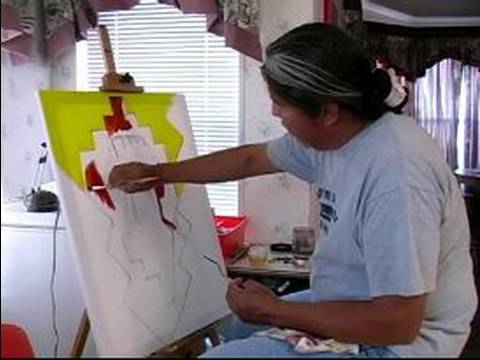 Nasıl Geleneksel Navajo Boya İçin Sanat: Seçme Ve Navajo Boyama İçin Renkleri Karıştırma: Pt. 2 Resim 1