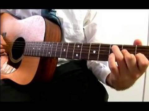 Nasıl Oynamak İçin Genişletilmiş Ve Gitar Akorları Değişmiş: Büyük Bir 6 Akor Oynamayı Resim 1