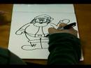 Noel Karakter Karikatür Çizmek İçin Nasıl: Nasıl Bir Ayarı İçin Santa Beraberlik İçin
