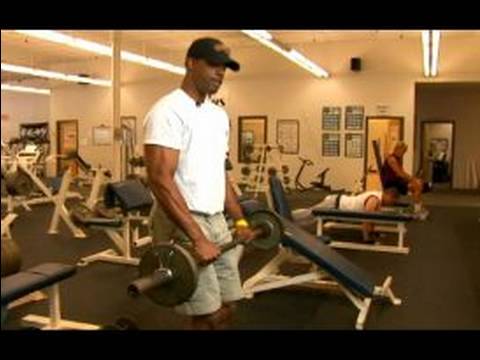 Egzersizleri Ve Üst Vücut Fitness Curl : Ters Tutuş Biceps İçin Egzersiz Curl  Resim 1