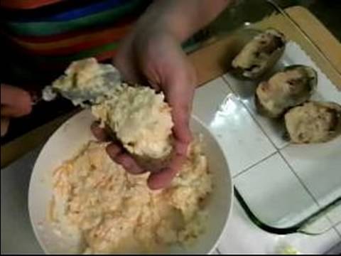 İki Kez Fırında Patates Tarifi: Patates İçin İki Kez Doldurma Pişmiş Patates Tarifi Resim 1