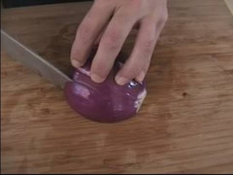 Kavrulmuş Kök Herb Sebze Pişirmek İçin Nasıl: Nasıl Kırmızı Soğan Sebze Yemek Tarifleri İçin Zar Resim 1