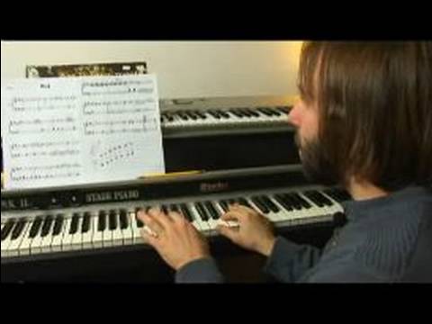Piyano Ritimleri Ve Dinlenirken D Major: On Altıncı Okumayı Dayanmaktadır D Major Piyano Üzerinde