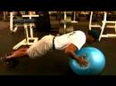Göğüs Ve Sırt Egzersizleri: Üst Vücut Egzersiz: İstikrar Ball Push Up İçin Üst Vücut Egzersiz Resim 3