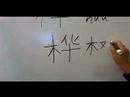 Nasıl Ahşap Çin Radikaller Yazmak: Mu1 Vıı: Nasıl Çince Word Huş Ağacı Yazmak: Radikaller Resim 3