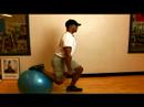 Nasıl Vücut Egzersizleri Alt: Nasıl Bir Physioball Bir Bacak Squat Egzersiz Yapmak Resim 3